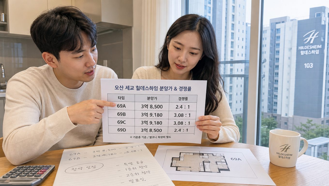 오산세교힐데스하임의 교통·인프라·입지·가격 경쟁력