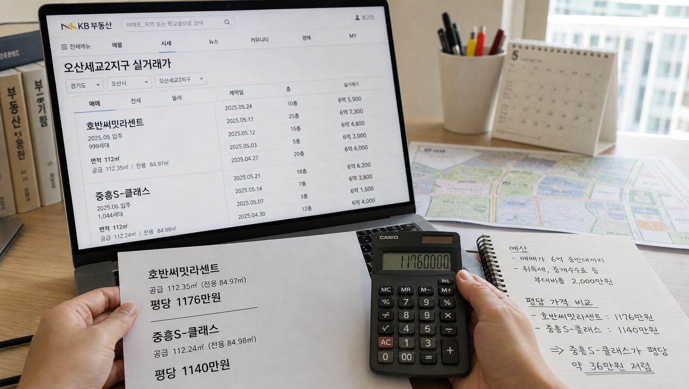 오산세교2지구 아파트 실거래가 확인과 청약 절차