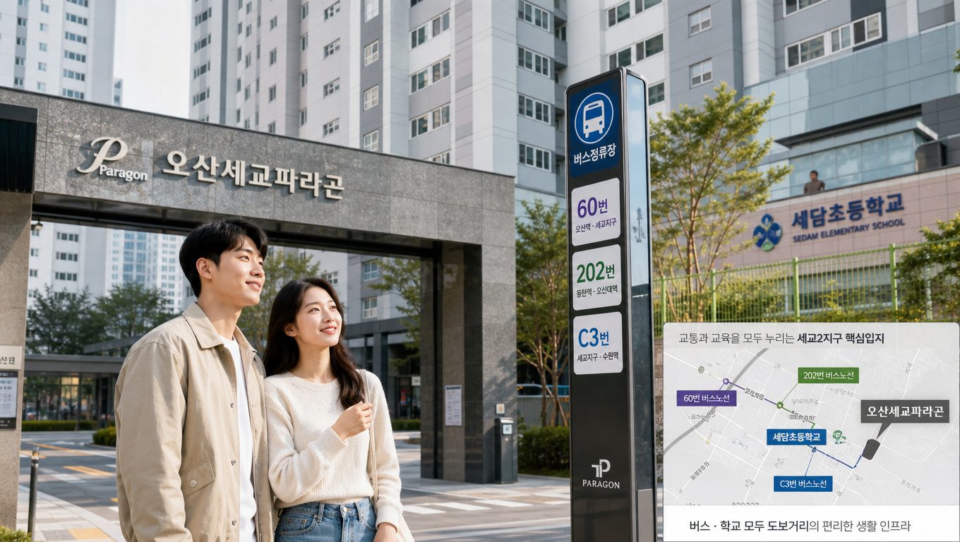 오산세교파라곤 입지 조건과 세교2지구 인프라 실체