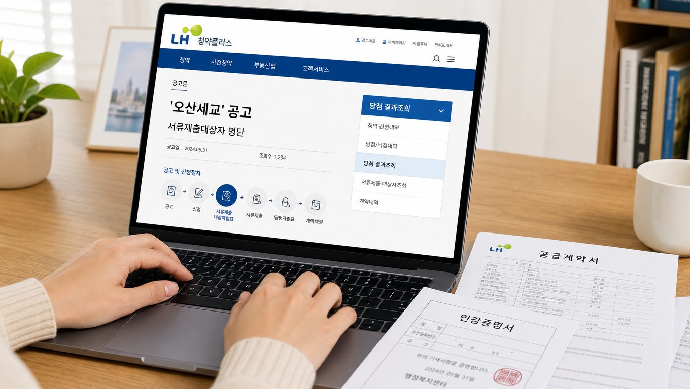 오산세교 분양 계약 전후 LH 시스템 확인과 변경 절차