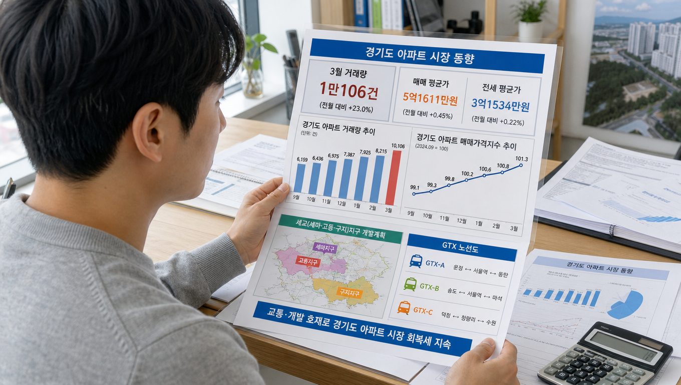 세교 개발 호재가 경기도 아파트 거래량과 가격 회복에 기여했나